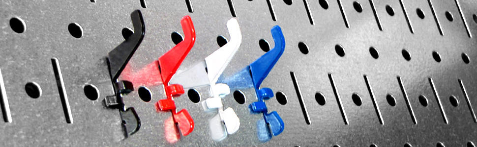 Metal Pegboard Utility Tool Storage Kit - Metallic Pegboard with Accessories